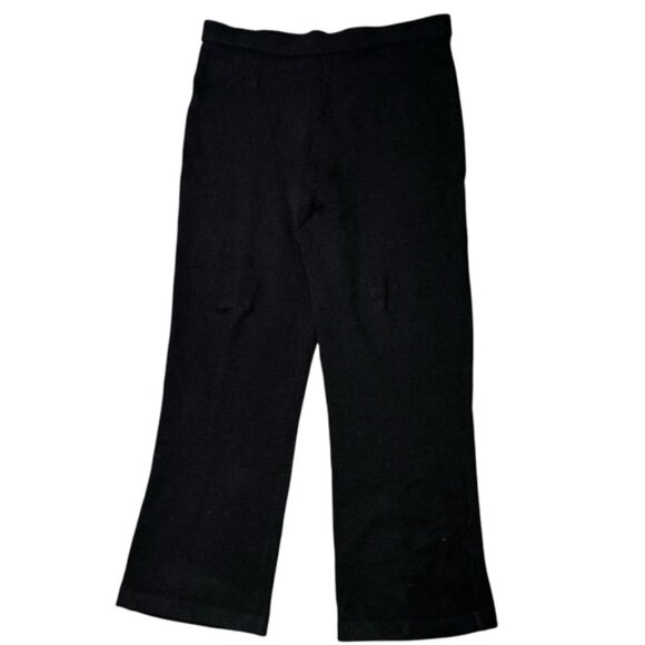 ST. JOHN Evening by Marie Gray Vintage Black Knit Santana Pants Size 4*High Rise - Picture 2 of 6